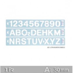 Plantilla Stencil PVC 30mm. Letra+Numero+Simbolo
