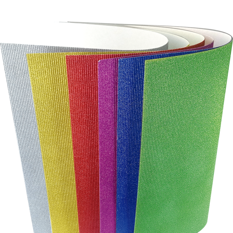 Cartulina Microcorrugada Cristal Glitter 50x70 cm
