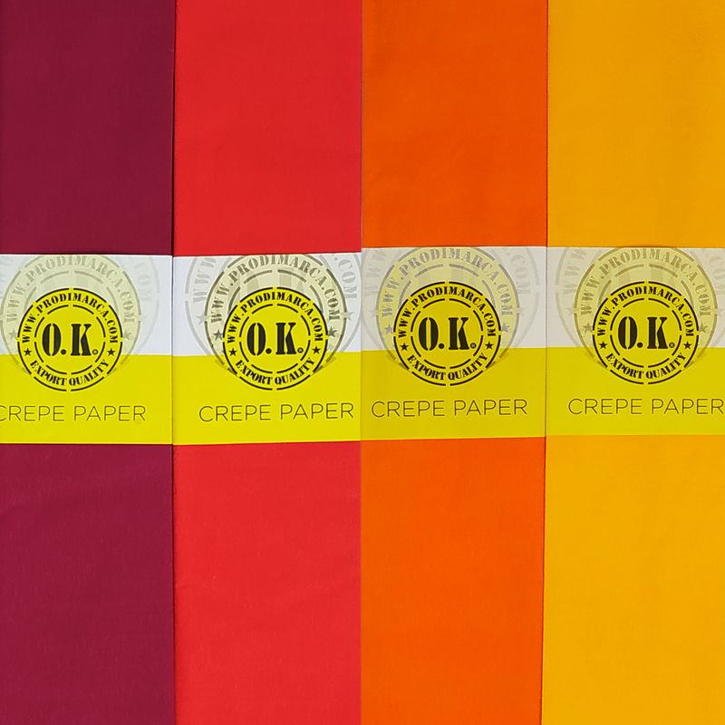 Papel Crepé Plegado Color