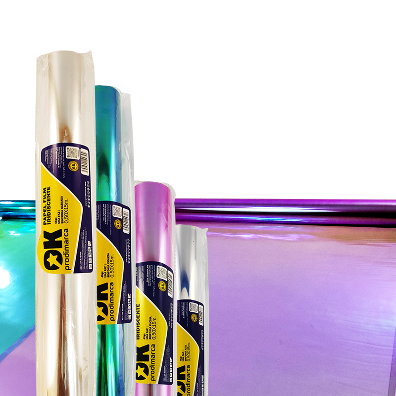Papel Celofán Iridiscente Sinfonía Color en rollos de 0,50x15 m