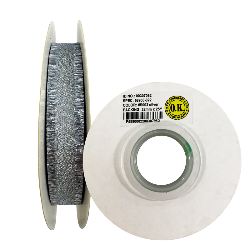 Cintas Organza Metalizada 16mm x 46m