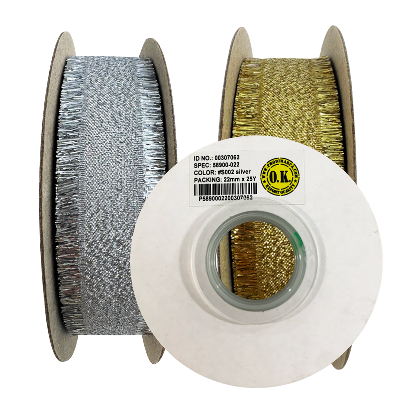 Cintas Organza Metalizada 22mm x 23m