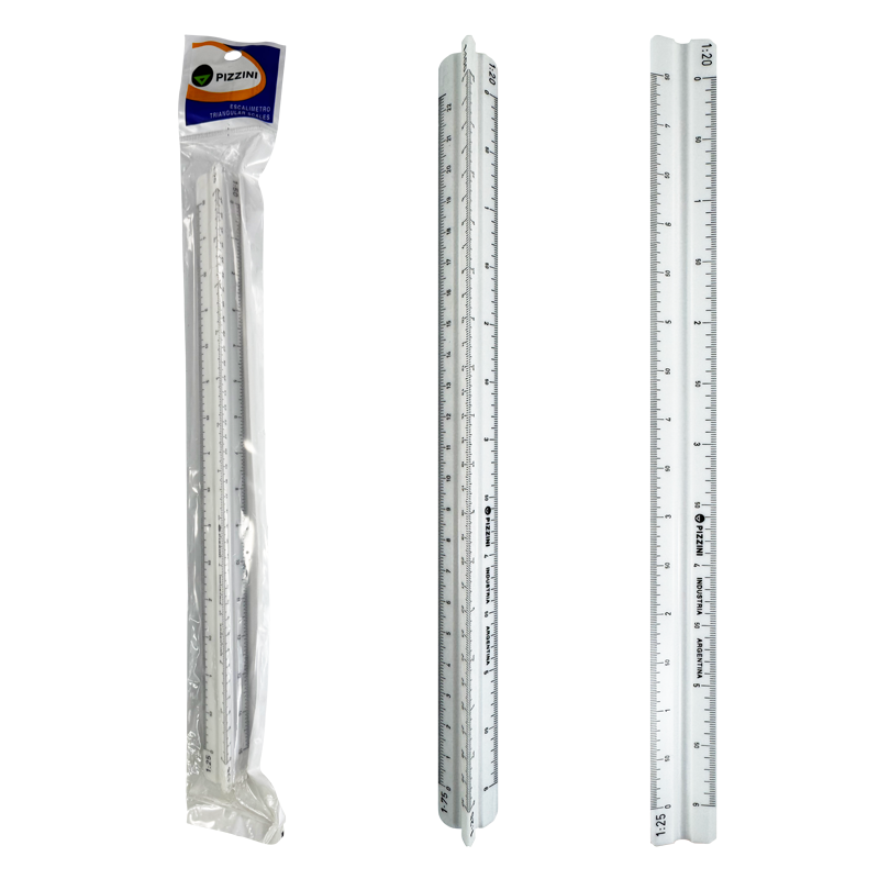 ESCALIMETRO PLASTICO ABS `PZ` 1:20-25-50-75-100-125 BL.1pz.ESTUDIO
