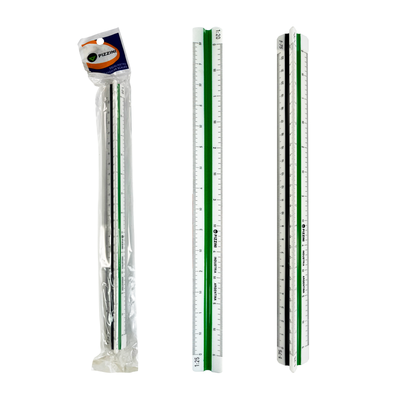 ESCALIMETRO PLASTICO ABS `PZ` 1:20-25-50-75-100-125 BL.1pz.PROFESIONAL