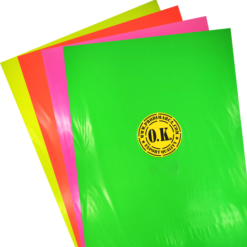 CARTULINA ONDA MICRONEON `OK` 165GR.PQ.10PZ.50X70CM