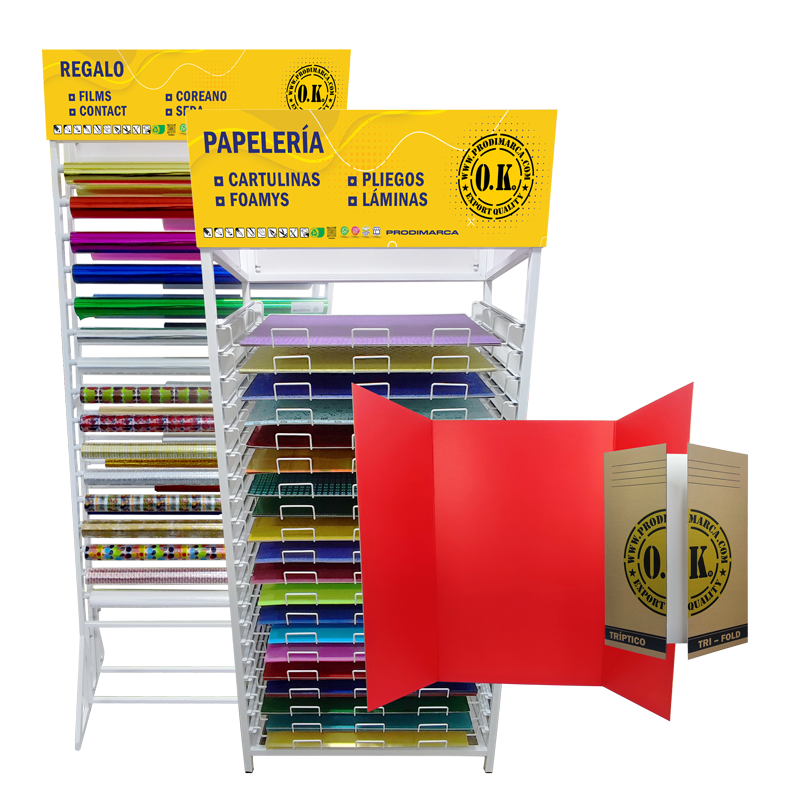 Expositores Didácticos y Exhibidores Metálicos