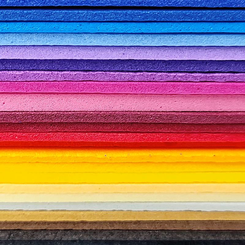 Láminas Foamy Coloreadas en Masa 20x30 cm