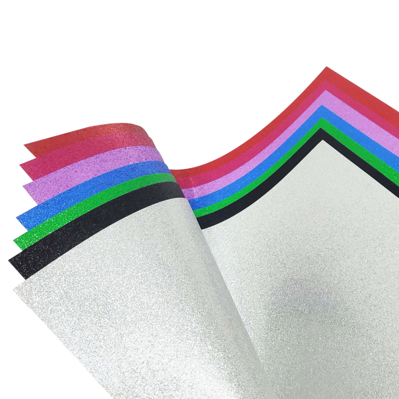 CARTULINA ESCARCHADA `OK` 360GR.PQ.10PZ.50X70CM.RIGID-GLITTER