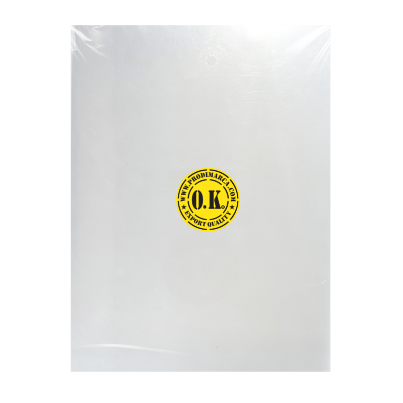 LAMINA DE ACETATO (PVC) `OK` CRISTAL SKY CAL.0,50mm.45x30cm.PQ.6pz.