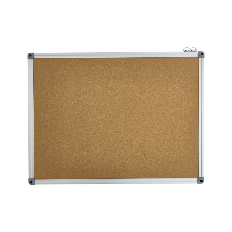 CARTELERA-CORCHO `OK` 60x45cm.CJ.10pz.MARCO ALUMINIO