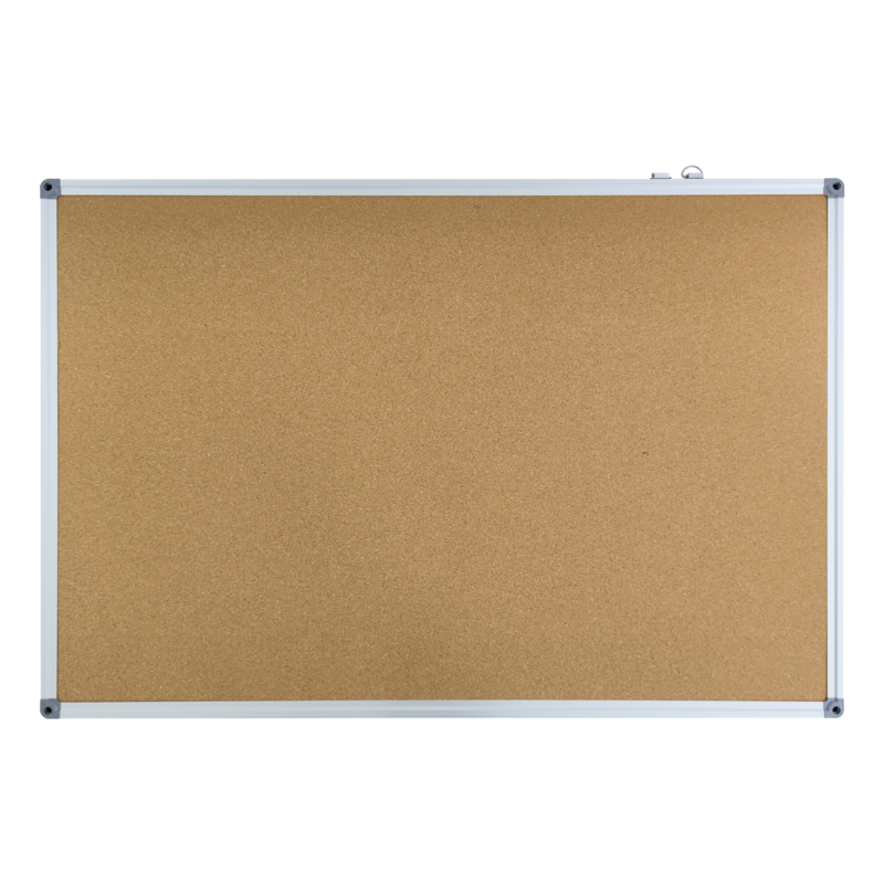 CARTELERA-CORCHO `OK` 90x60cm.CJ.10pz.MARCO ALUMINIO