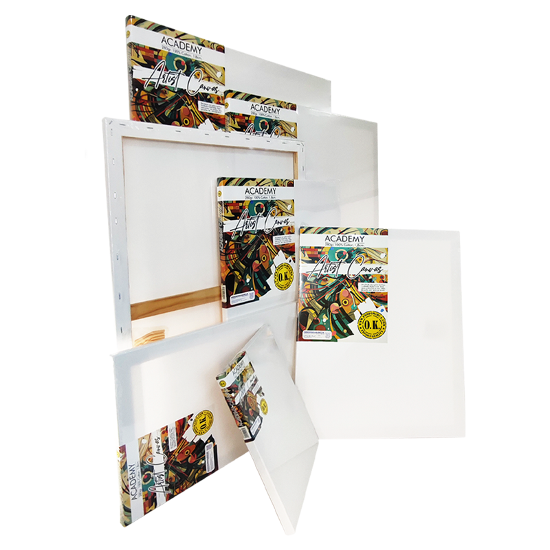 Lienzos Sobre Bastidor 1.8 Cuadrados/Rectangulares Academy