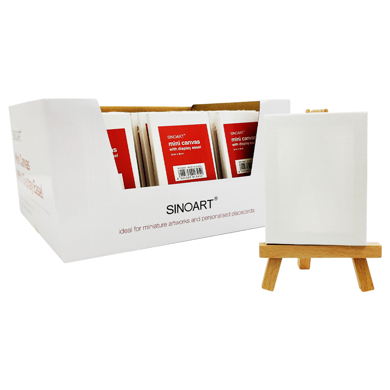 Set Lienzo Sobre Cartón y MiniCaballete