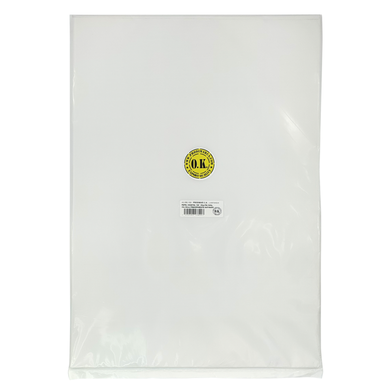 PAPEL VEGETAL TRASLUCIDO OK 90GR.PQ.100HJ.45X64CM.SATINADO