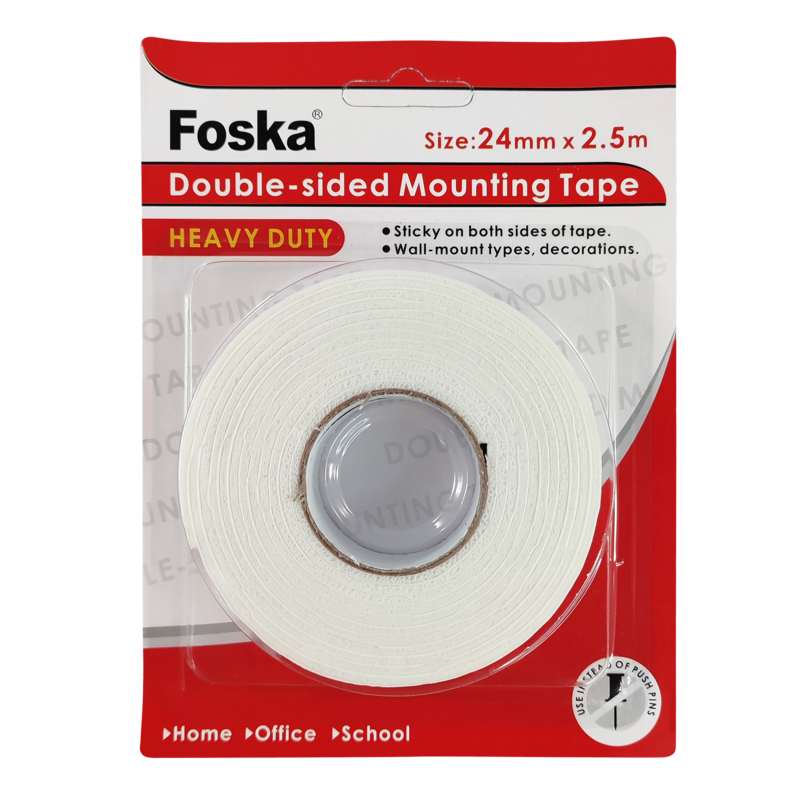 CINTA DOBLE CARA (TPU) `FK` RO.25mm.x2,5m.(1