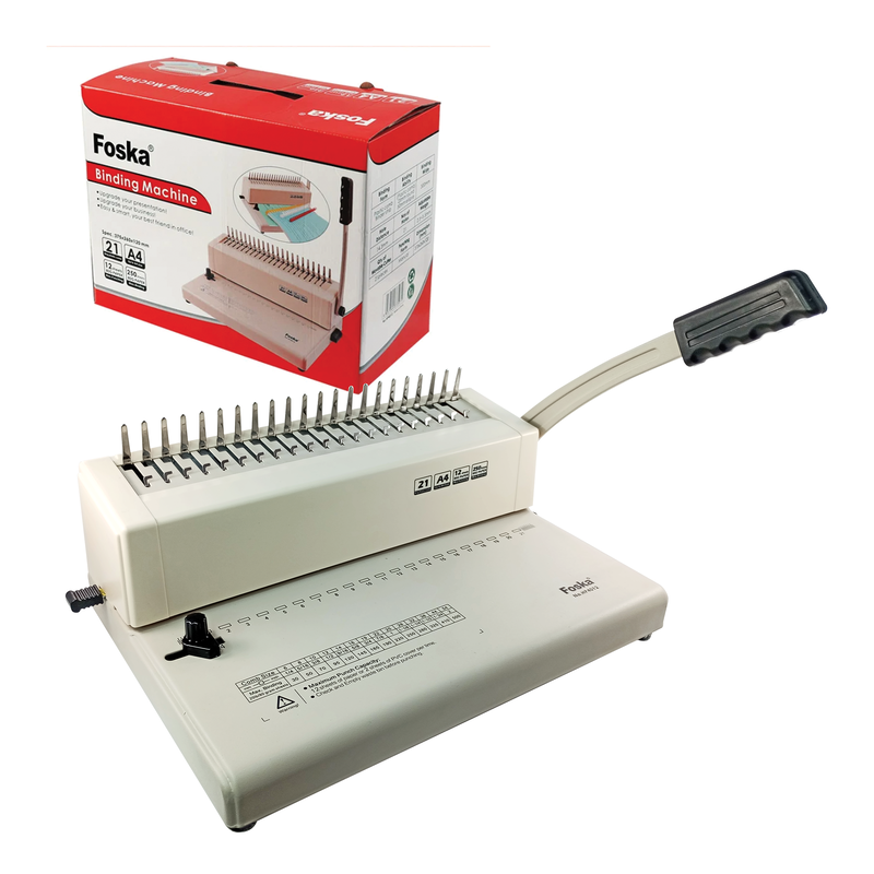 MAQUINA P/ENCUADERNACION FK PERFORA MAX.12hj.CA/OF/A4 EP.1pz.DE PALANCA