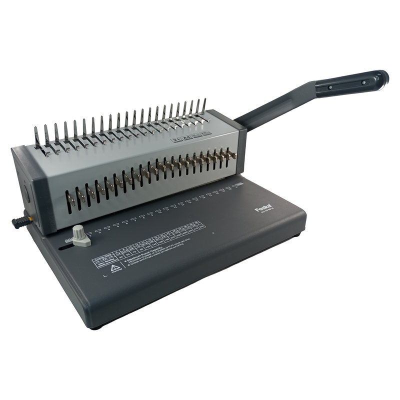 MAQUINA P/ENCUADERNACION 'FK' PERFORA MAX.18hj.CA/OF/A4 EP.1pz.DE PALANCA C/SELECTOR