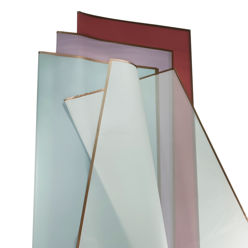 PAPEL FILM COREANO (PPO) OK HANSU TRANSLUCIDO DORADO PQ.20PZ.57X57CM