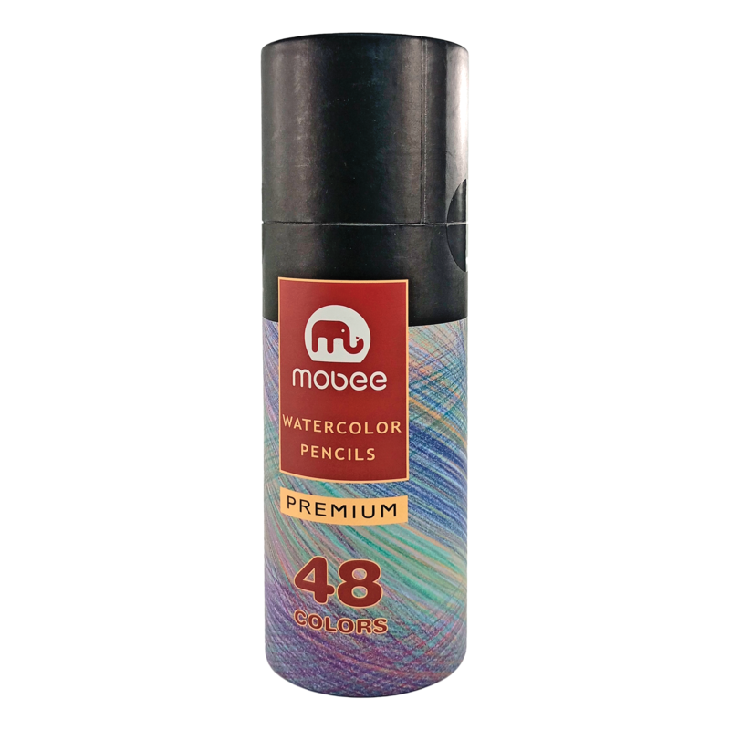 CREYONES/LAPIZ DE COLORES `MB` REDONDO ACUARELABLE CJ.1st.x48 COL.MINA DIAM.2,5mm.