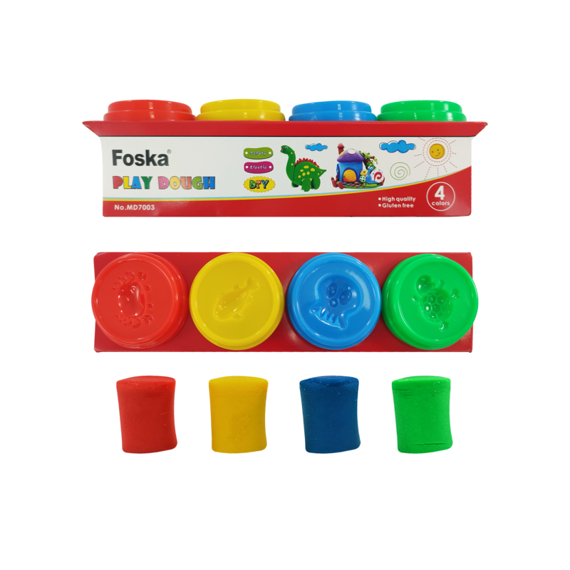 MASA SINTETICA P/MODELAR `FK` PLASTIGOMA-FOAMY PQ.12pz.x10gr.C/U.COLORES PASTEL SURT.