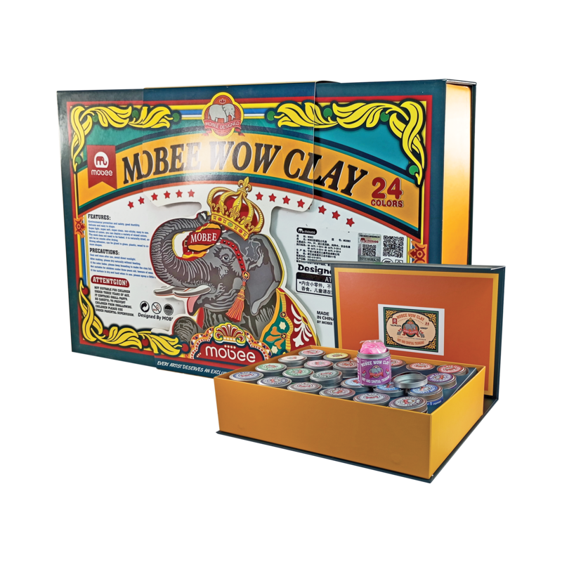 MASAS SET P/MANUALIDADES MB ET.1st.ARTISTICO C/24 COLORES SUPER PLASTILINA WOW EFECTS