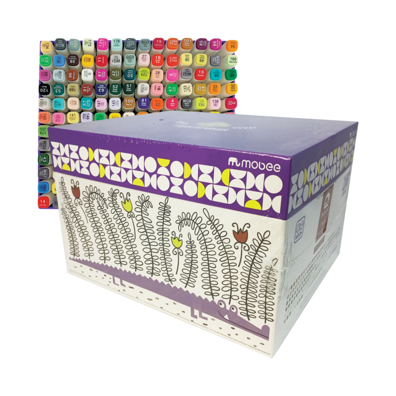 MARCADOR P/DISEÑO GRAFICO `MB` TWIN MARKER CINCEL+FINO ST.168pz.COL.SURT.