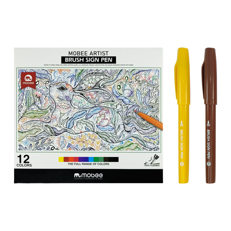 MARCADOR P/DELINEAR MB PUNTA EX-FINA NYLON BASE AGUA ET.12pz.COL.SURT.