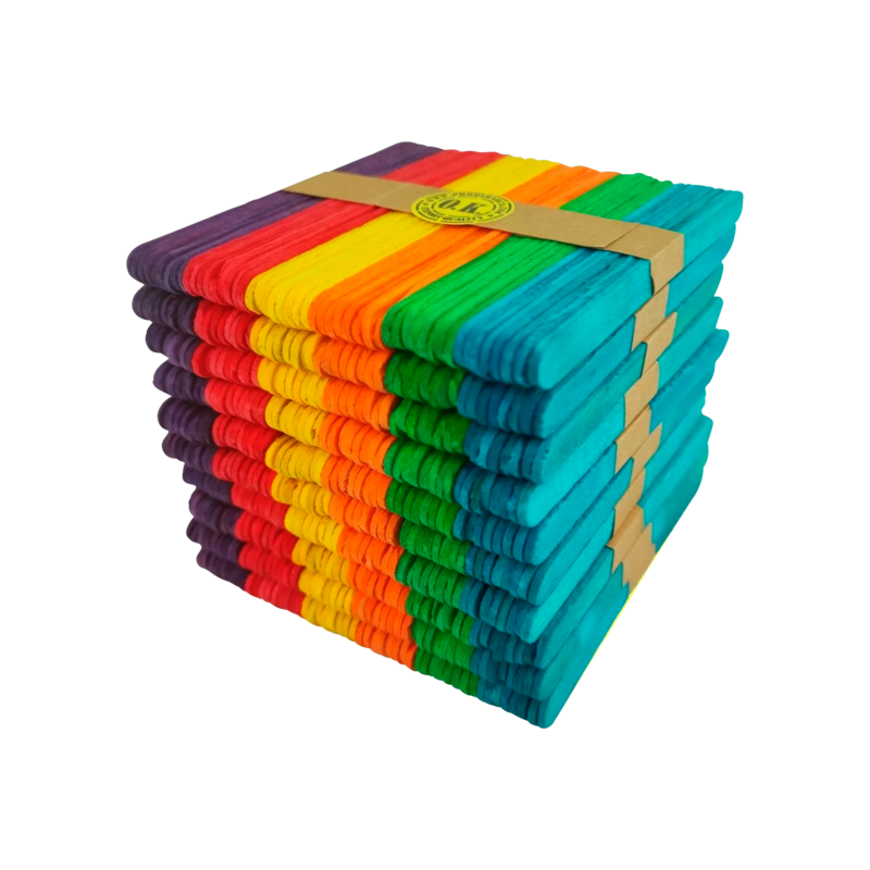 PALETAS MANUALIDADES `OK` BT.C/200pq.x50pz.C/U.10x114mm.xSURT.4 COL.