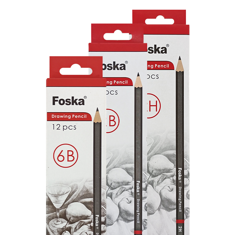 LAPIZ GRADUADO `FK` GRAFITO NORMALIZADO P/DIBUJO CJ.12PZ