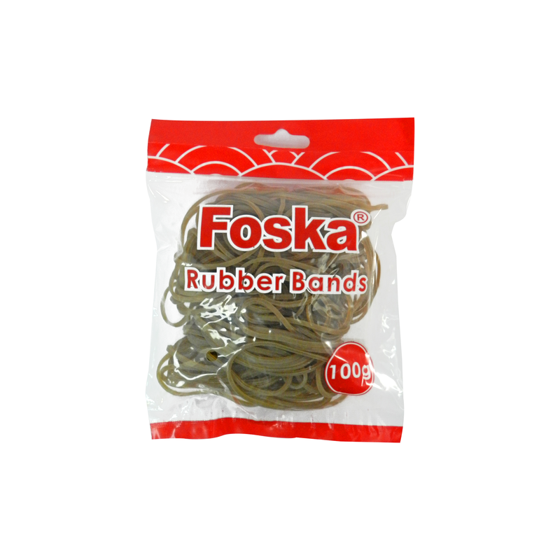 LIGAS/BANDAS DE GOMA (NR) FK N.16 DE LATEX PQ.100gr.ESPESOR 1,5mm.xDIAM.80mm.