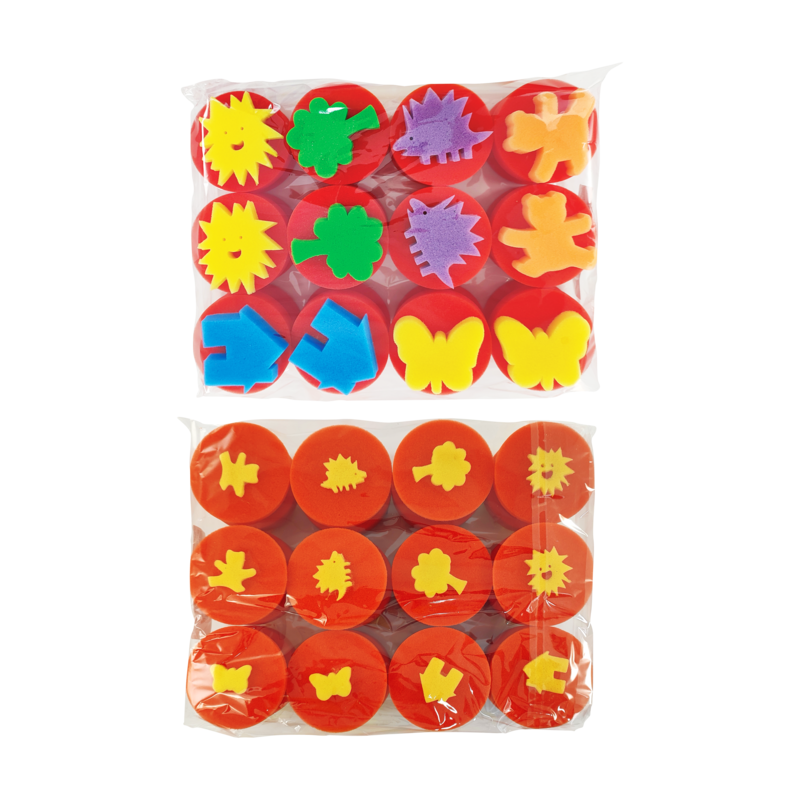 SELLO TEMATICO DECORATIVO SA DIAM.80MM.PQ.12PZ.FIGURAS INFANTILES FORMAS SURT.