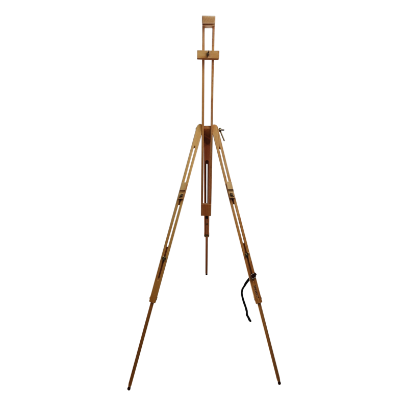 CABALLETE ARTISTICO MADERA T/CAMPO `SA` CJ.1PZ.PLEGABLE FRENCH STYLE 96X96X125(192)CM.BARNIZADO