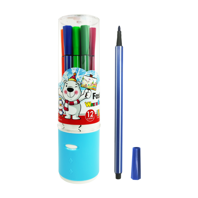 MARCADOR P/DISENO `FK` ACUARELABLES ROTULADORES FINOS ST.12 COL.SURT.