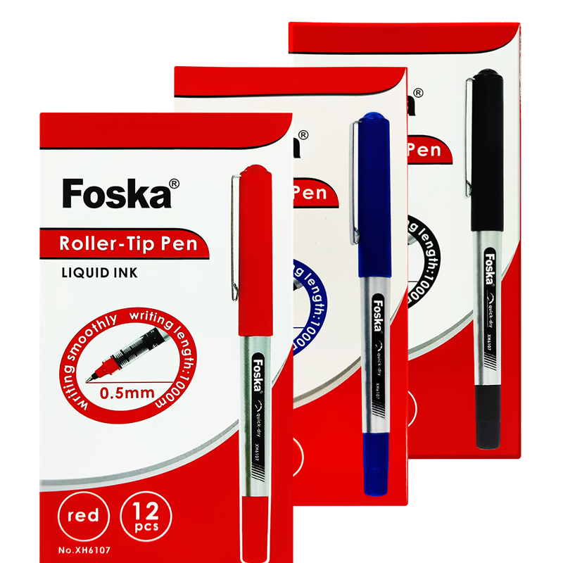 BOLIGRAFO ROTULADOR `FK` ROLLER-LIQUID 0,5MM.CJ.12PZ.C/TAPA-CLIP