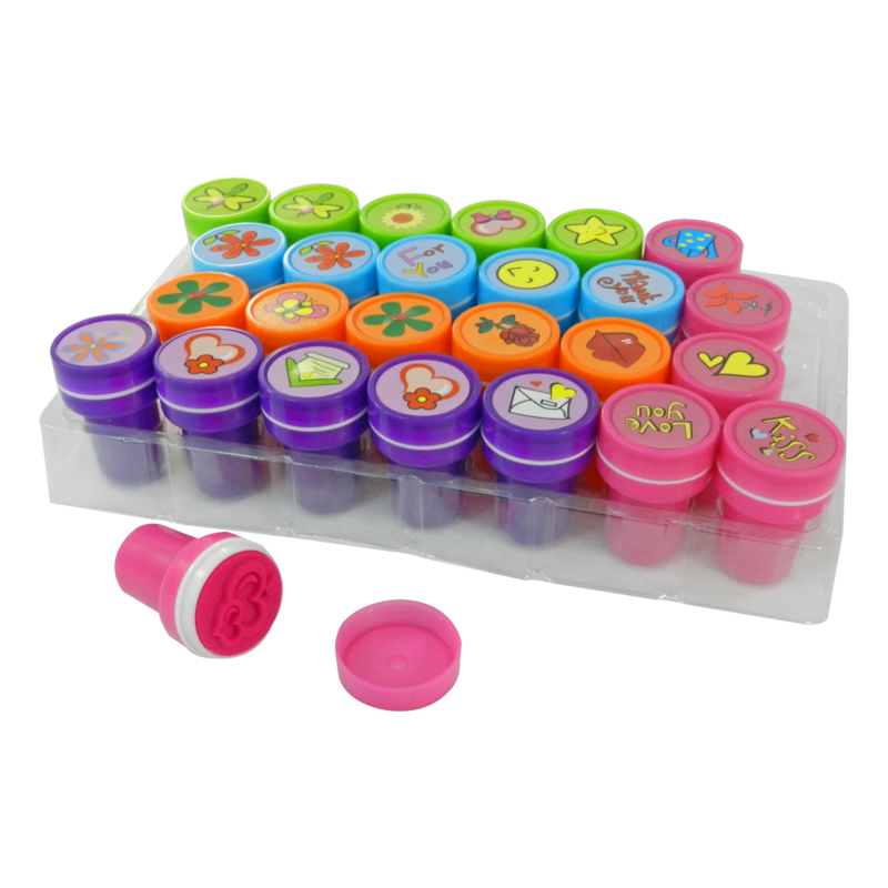 SELLO TEMATICO DECORATIVO FK DIAM.20mm.CJ.26pz.FIGURAS INFANTILES FORMAS SURT.