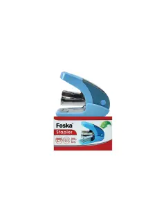 ENGRAPADORA PORTATIL PEQ.`FK` COLOR PASTEL CJ.1PZ.8.5X3X7CM.25 HOJAS.P/GRAPA ESTANDAR 26/6