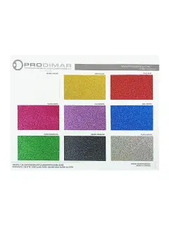 MUESTRARIO PRODIMARCA CARTULINA "ESCARCHADA" GLITTER RIGID COLOR