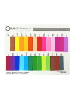 MUESTRARIO PRODIMARCA PAPEL "CREPE" PLEGADO COLOR