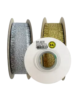 CINTA ORGANZA (PA) METALIZADA `OK` #4 CARRETE 1PZ.22MMX23M.(7/8")