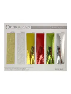 MUESTRARIO PRODIMARCA PAPEL FILM "CONTACTO" ESCARCHADO/METALIZADO