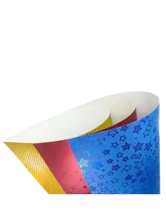 CARTULINA ESCARCHADA `OK` 350GR.PQ.10PZ.50X70CM.MICRO-FANTASIA