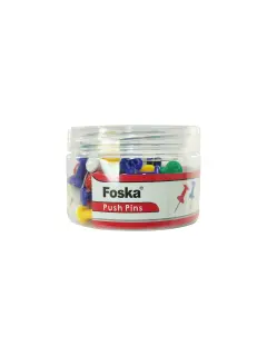 ALFILERES P/MAPA "FK" PQ.C/24CJ.X60PZ.C/U.PINES T/BOTALON EXTRA LARGO 25MM.COL.SURT.