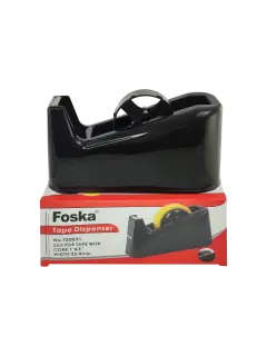 DISPENSADOR DE TEIPE OFICINA "FK" ANCHO 25MM.(1") GDE.EP.1PZ.CORE STANDARD COLOR NEGRO