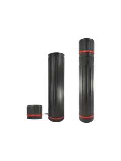 PORTAPLANO PLASTICO (PS) `SA` TELESCOPICO PQ.1PZ.DIAM.85X1100>650MM.NEGRO/ROJO