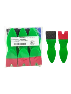 BROCHA SINTETICA `SA` PLANA MEDIA 25MM.ST.12PZ.FOAMY DIFER.COLORES Y FORMATOS PLANOS