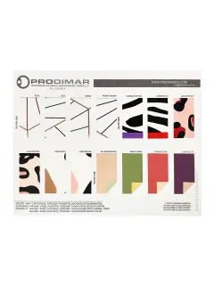 MUESTRARIO PRODIMARCA PAPEL FILM "COREANO" HANSU TRANSLUCIDO-TELA/ANIPRINT/COLOR