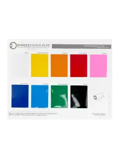 MUESTRARIO PRODIMARCA PAPEL FILM "CONTACTO" TRANSPARENTE/SOLIDO