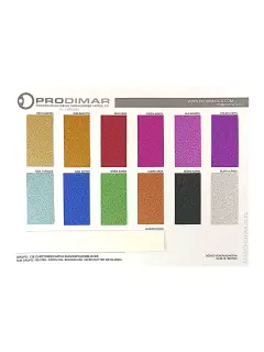 MUESTRARIO PRODIMARCA CARTULINA "ESCARCHADA" GLITTER MICRO METALIZADA