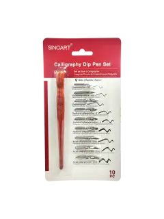 PLUMILLA P/ESCRITURA/DISEÑO/CALIGRAFIA SA ST.10pz.MANGO+9 DIFERENTES PLUMILLA