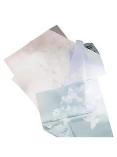 PAPEL FILM COREANO (PPO) OK HANSU TRANSLUCIDO MARIPOSAS PQ.20PZ.57X57CM